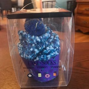 New🧦🧦Cute Cupcake Sock in Dark Blue